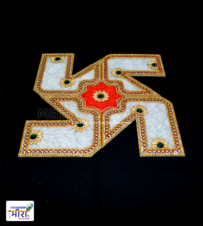 Swastik Shape Acrylic Rangoli